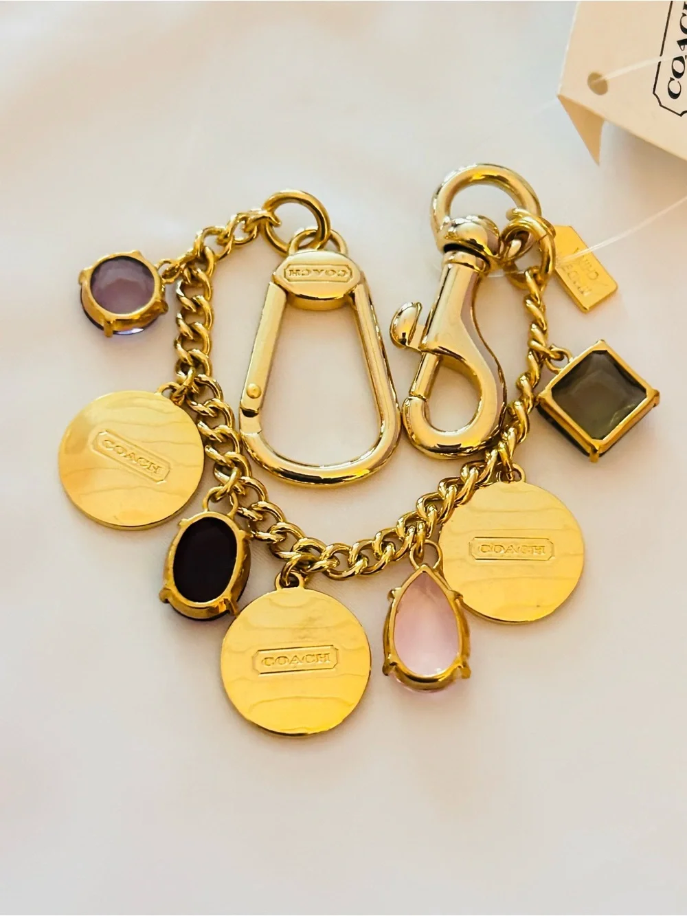 VINTAGE EXTREMELY RARE Coach 1941 Swag Bag Charm/ Keychain/ Bracelet - Picture 9 of 16